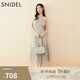 SNIDEL2025春夏新品甜美露背純色流蘇蝴蝶結(jié)吊帶連衣裙SWFO251129 綠色 M (1)