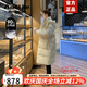 Aosijie高端品牌 羽絨服女中長款2025冬季新款寬松加厚白鴨絨小個子外套 米黃色 M 【110-130斤】