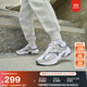 耐克女子透氣運動鞋冬季復古跑鞋風翻毛皮網(wǎng)眼NIKE AL8 FJ3794 101白/金屬銀/煙灰/黑/淺灰 37.5