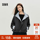 森馬（Semir）外套女秋季花苞拼接格子寬松立領(lǐng)2025風(fēng)文藝通勤夾克10A525108004