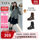 他她（TATA）25冬商場(chǎng)同款百搭時(shí)裝靴女短靴CE401DZ5 黑色（絨里） 37