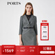 PORTS寶姿春夏新品女裝長(zhǎng)袖中長(zhǎng)連衣裙LM8D030MFF062【下架】 黑色混色 XL (10)
