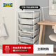 宜家（IKEA）JONAXEL尤納賽爾細網(wǎng)籃抽屜柜收納柜子書(shū)架落地花架子 白色框架帶網(wǎng)籃