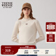 Teenie Weenie小熊女裝冬裝簡(jiǎn)約休閑時(shí)尚中領(lǐng)毛衣貼身打底衫針織衫 乳白色 S 160