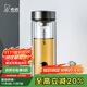 希諾雙層玻璃杯男家用商務(wù)辦公泡茶杯子車載過(guò)濾水杯XN-6702 345mL