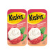 酷滋（Kiskis）無(wú)糖薄荷糖 口腔清新口氣約會(huì )親嘴接吻0糖含片零食糖果水果硬糖 【2盒裝】戀戀玫瑰荔枝味