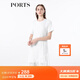 PORTS短袖長(cháng)連衣裙ASL8D010KLO024 米白 M (6)
