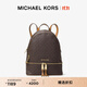 MICHAEL KORS邁克高仕 MK Rhea Zip 中號老花通勤包 棕色 200 中號