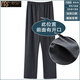 莫代爾開(kāi)前門(mén)襟口中老年專(zhuān)用男士舒適棉單件睡褲長(cháng)褲開(kāi)口加大碼家居褲 1000深灰色%23 3XL (180-200斤)