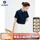 Navigare意大利小帆船女基礎款翻領(lǐng)T恤通勤短袖polo衫2325525529 深藍 XL