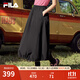 FILA 斐樂(lè )官方女士梭織裙2025夏季新款時(shí)尚休閑舒適半身裙一步裙 正黑色-BK XL 175/74A/XL