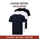 雨果博斯（HUGO BOSS）夏季新款春秋男短袖T恤打底衫3件套裝50475284 984藍(lán)黑白 L