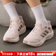 阿迪達斯（adidas）暖風(fēng)鞋女鞋25冬新款加絨保暖運動(dòng)鞋復古時(shí)尚老爹鞋時(shí)尚休閑跑步鞋 淡芝麻紫粉/香檳金屬色【暖風(fēng)鞋】 36