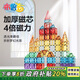 布魯奇鉆面彩窗磁力片兒童玩具男孩3-6歲磁力積木益智玩具1-3歲生日禮物