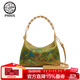 天煦女包2025新款香云紗真絲旗袍媽媽手提包輕奢單肩斜挎包生日禮物 金黃色-千里