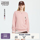 Teenie Weenie小熊女裝衛衣2025年秋季新款簡(jiǎn)約寬松學(xué)院風(fēng)圓領(lǐng)上衣 粉色 M