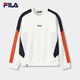 FILA 易烊千璽同款|斐樂(lè )官方男裝套頭衛衣2025冬新款休閑針織長(cháng)袖上衣 云菇白-WT L 175/96A/L