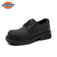 Dickies【明星同款】皮鞋休閑鞋復古英倫風(fēng)工裝鞋情侶款 黑色 42