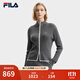 FILA 斐樂(lè )官方女士編織外套2025冬新款簡(jiǎn)約時(shí)尚修身拉鏈毛衣開(kāi)衫 華孚H150R花灰-MG L 170/88A/L