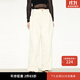 moussy&sly【THROW】冬季新品OL風(fēng)日系簡(jiǎn)約闊腿牛仔褲030GS011-3790 象牙色013 S