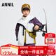 安奈兒（Annil）童裝男童女童外套兩件套冬休閑戶(hù)外保暖防風(fēng)水 海貝灰 170 cm