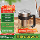 萬(wàn)象（WANXIANG）玻璃杯V219手柄辦公杯雙層泡茶杯360ML商務(wù)辦公帶濾網(wǎng)水杯