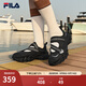 斐樂(lè )（FILA）官方女鞋歐客漫涼鞋2025夏季新款瑪麗珍涼拖魔術(shù)貼鞋子 黑-BK 37.5