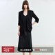 LILY2025夏新款女裝簡(jiǎn)約氣質(zhì)通勤高級感都市修身休閑黑色西裝外套 510黑 XL