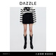DAZZLE地素 半身裙2024年秋季新款女裝黑色牛仔百褶短裙 黑色 13/M 165/70A