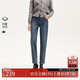 VEROMODA 牛仔褲2025春季新款加絨加厚高腰復古九分牛仔褲325149034