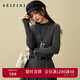 詩(shī)凡黎（'SEIFINI）孟子義代言【打底王者無(wú)痕暖絨衫】60s綿羊毛半領(lǐng)內搭打底針織衫 【半高領(lǐng)】深灰 M