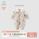 乖奇熊嬰幼兒夾棉連體衣冬季裝保暖棉服棉襖抗菌寶寶加厚哈衣外出外穿