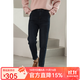 無(wú)色無(wú)味冬季 加絨加厚 保暖顯瘦  前面加保暖貼片 牛仔褲 小腳褲 褲子女 牛仔藍 XL (40)