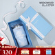 WEDGWOOD[教師節禮物]陶瓷內膽漫游美境吸管杯藍592ml保冷杯保溫杯高顏值