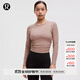 lululemon丨All It Takes 女士運動(dòng)長(cháng)袖T恤*羅紋 Nulu? LW3GK5S 暮光玫瑰棕 XS /4