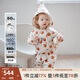 OAK FAMILY冬季新品嬰兒羽絨服白鵝絨連帽爬服寶寶外出保暖連體衣 小蘋果 90 cm