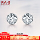 周六福（ZLF）  PT950鉑金耳釘女款養(yǎng)耳朵白金車(chē)花閃耀圓珠耳飾 1.51g