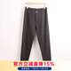 意大萊（yidalai）男士秋冬保暖褲中厚款蠶絲內加護膝線(xiàn)褲高腰彈力加絨打底貼身絨褲 黑灰色 180(XXXL)