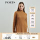 PORTS寶姿女裝 秋冬新品針織套頭衫LL9K464LXI001 深咖哩褐 M