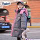 Dudant國際品牌時(shí)尚新款大童兒童服女士童洋氣中長(cháng)款加厚白鴨絨冬季外套 2369款時(shí)尚灰 150