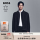 BOSS博斯【羊皮革】男士2025秋季新款常規版型夾克皮衣 404-深藍色 XL (52A)