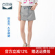 古田森2025春夏新品休閑牛仔半身裙女復(fù)古高腰防走光A字短裙X3756 淺藍(lán)色 27 （體重104/110）
