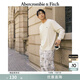 Abercrombie & Fitch經(jīng)典小麋鹿圖案男裝24春秋美式復古重磅圓領(lǐng)長(cháng)袖T恤124-4501 米色 2XL (185/124A) 尺碼偏大，建議小一碼
