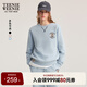 Teenie Weenie小熊女裝衛(wèi)衣2025冬秋新款保暖舒適加絨基礎(chǔ)圓領(lǐng)上衣
