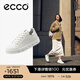 愛(ài)步（ECCO）板鞋女 防水透氣科技厚底休閑鞋 街頭720系列209763 HL 白色20976301007 37