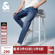 杰克·瓊斯（JACK&JONES） 春季新款舒適時(shí)尚百搭水洗貓須高彈面料休閑牛仔褲男裝225132038