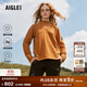 AIGLE【25年冬季新品】艾高搖粒絨半拉抓絨衣女士戶(hù)外保暖外套運動(dòng)長(cháng)袖 BS831摩卡棕黃 38