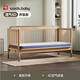 NORDICBABY北歐寶貝床邊加寬拼接床大人可睡嬰兒床實(shí)木板兒童床新生兒字母床 單床+空氣床墊 200*80cm