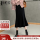 絲柏舍高腰魚(yú)尾裙2025秋裝新款女裝時(shí)尚簡(jiǎn)約中長(cháng)款顯瘦半身裙