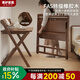青櫨全實(shí)木折疊書(shū)桌學(xué)習桌初中高中生家用電腦桌小戶(hù)型可折疊寫(xiě)字桌子 80*55cm胡桃色-加厚桌面-100%實(shí)木 可折疊|加粗實(shí)木腿|加深寬大桌面